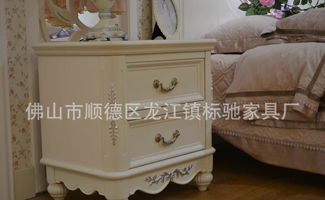 歐式韓式英式實木板式田園套房家具批發(fā)指南 雙人床頭柜公主床一件起批，廠家直供圖片參考